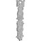 Ekena Millwork 4 5/8"W x 19 1/2"H x 1 3/8"P Wreath Drop Onlay ONL04X19X01WR - alternate 3